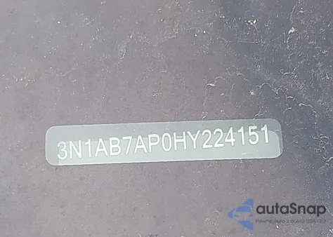 2017 Nissan Sentra S из США, поврежденный, VIN 3N1AB7AP0HY224151